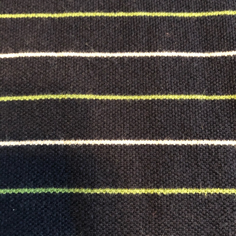 Izod Alternate Stripe Polo Shirt EUC - Picture 5 of 6